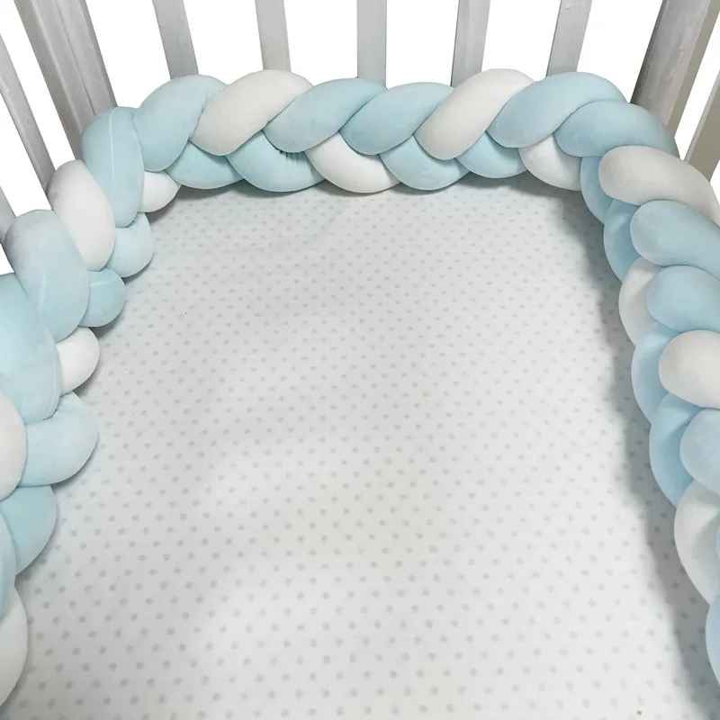 Protecteur de berceau en coussin nœud tressé /3 brins