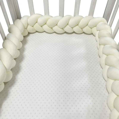 Protecteur de berceau en coussin nœud tressé /3 brins