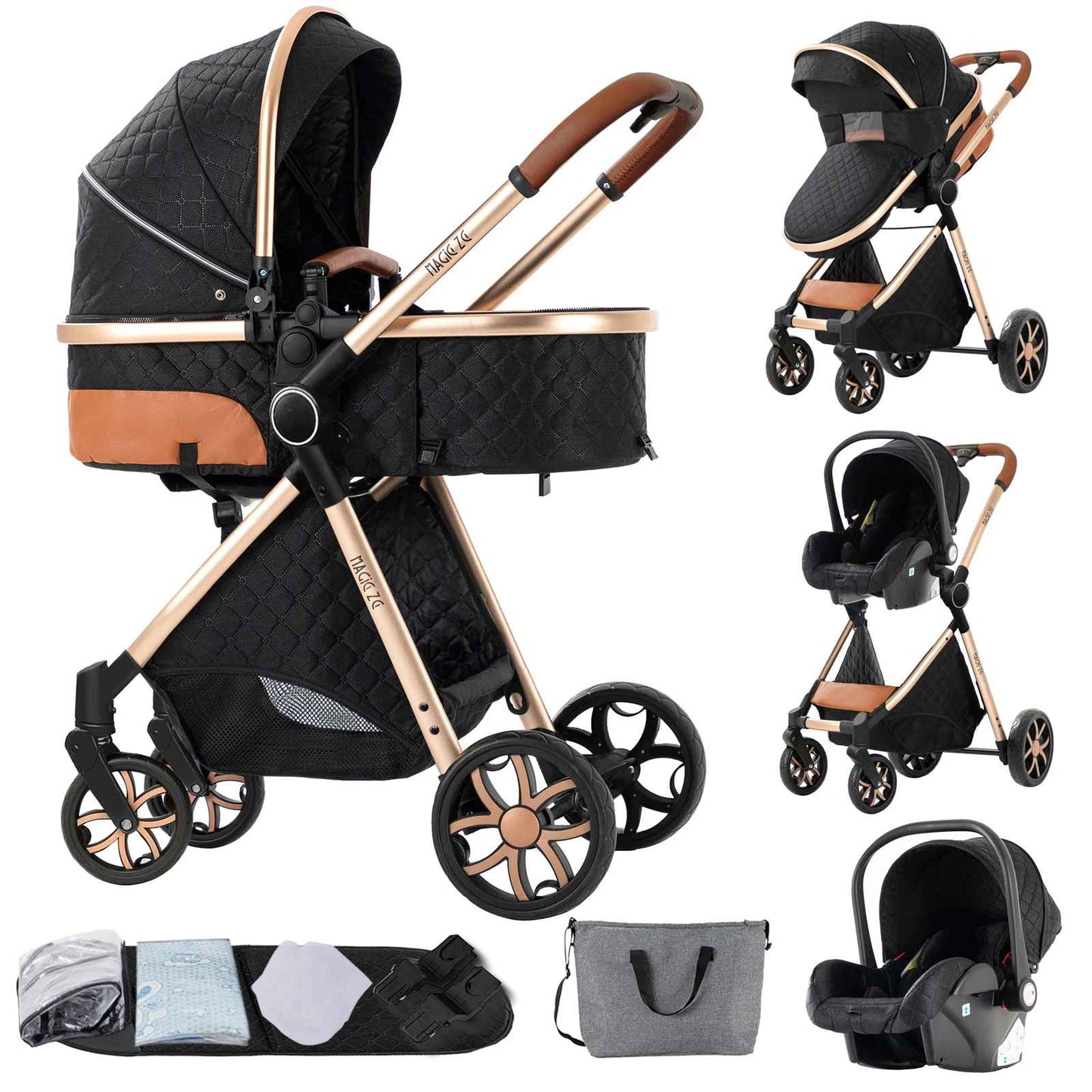 Poussette Multifonctionnelle Elegant | Parentalité Simplifiée