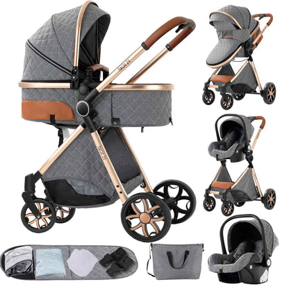 Poussette Multifonctionnelle Elegant | Parentalité Simplifiée