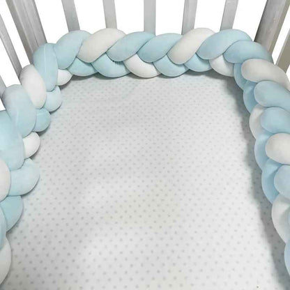 Protecteur de berceau en coussin nœud tressé /3 brins