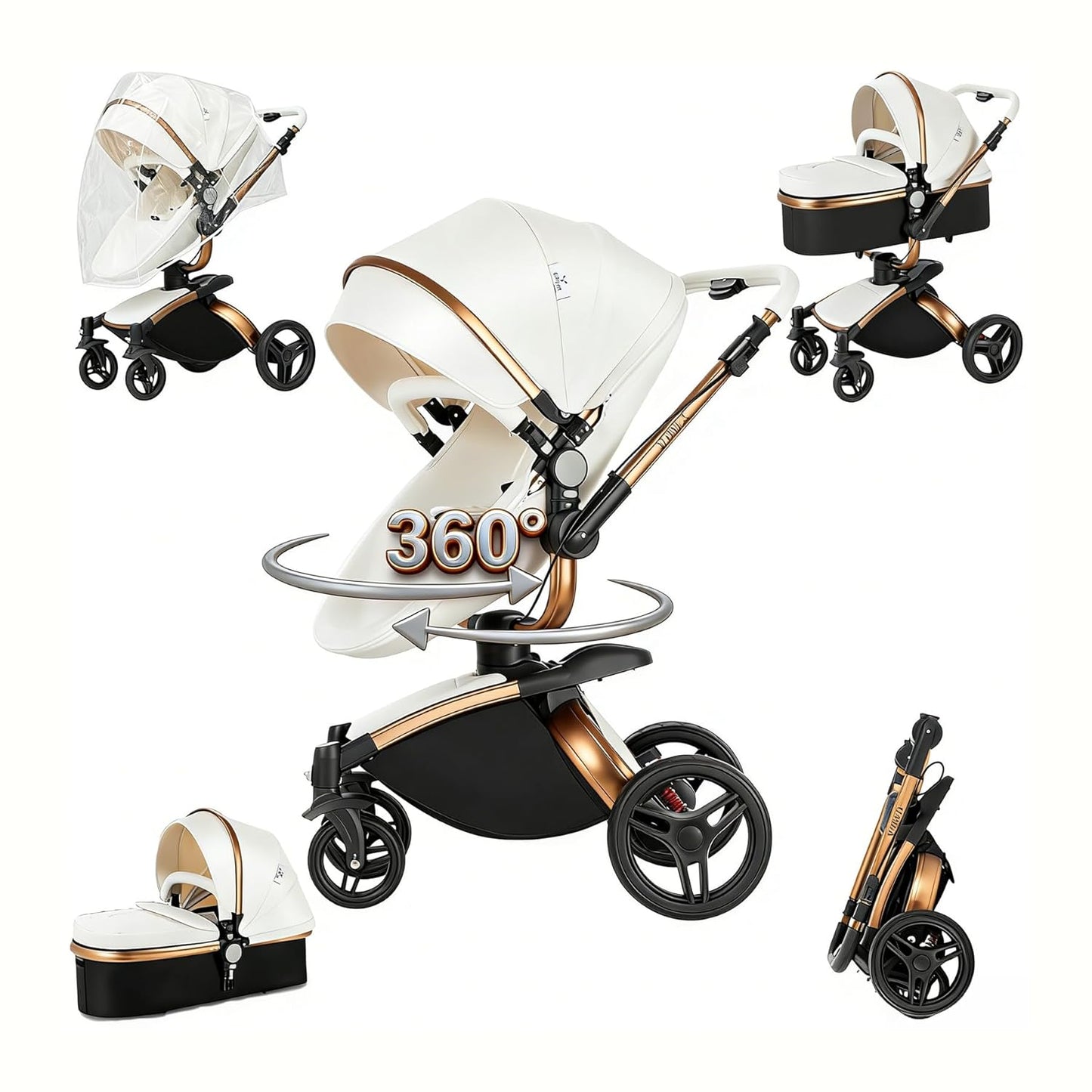 Poussette bebe| Modulable 0-3 ans