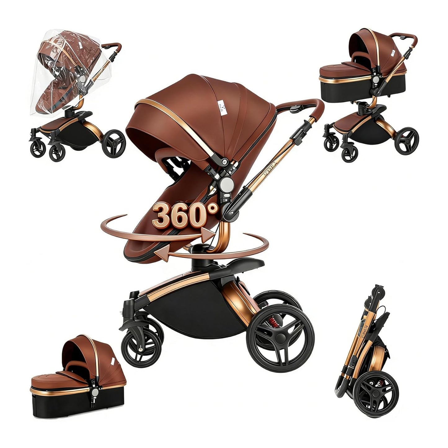 Poussette bebe| Modulable 0-3 ans