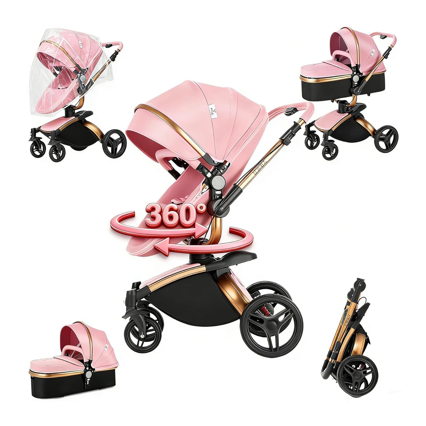 Poussette bebe| Modulable 0-3 ans