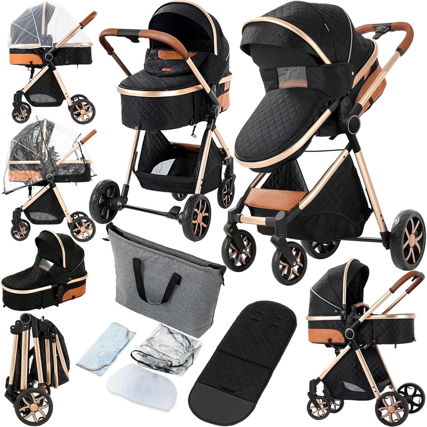 Poussette bebe| Modulable 0-3 ans