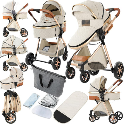 Poussette bebe| Modulable 0-3 ans
