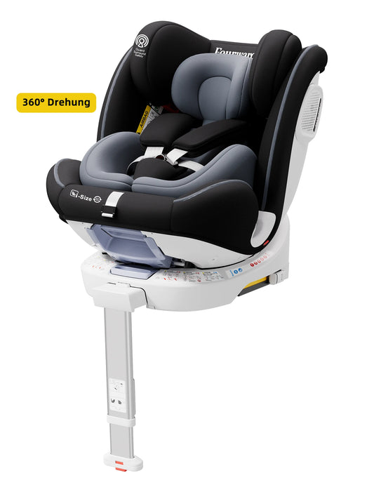 Siège auto bébé AP03 KL005, siège enfant pivotant à 360°, ISOFIX ECE, 40-150 cm, 0-12 ans, 9-36 kg, ceinture 5 points