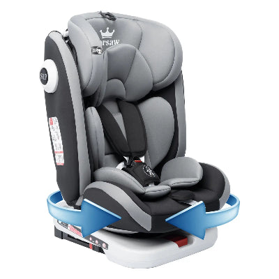 AP01 KL005 Siège enfant 360 ° Siège auto bébé rotatif ISOFIX, ECE R44/04,9-36 kg/0-12 ans, ceinture de sécurité 5 points, siège auto enfant