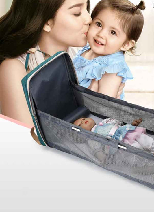 Sac à Langer de maman 2-en-1 lit berceau pliant portable | Nomade