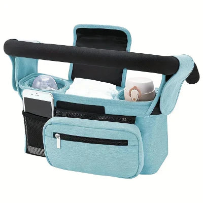 Gestionnaire de poussette pour bébé avec sangle antidérapante et porte-gobelet isolé, sac de poussette pour téléphone portable, adapté à Uppababy,