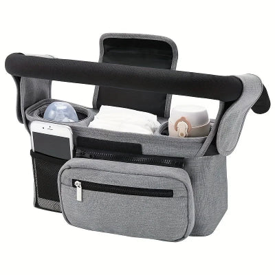 Gestionnaire de poussette pour bébé avec sangle antidérapante et porte-gobelet isolé, sac de poussette pour téléphone portable, adapté à Uppababy,