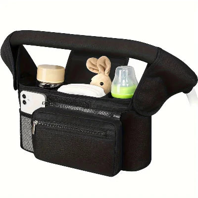 Gestionnaire de poussette pour bébé avec sangle antidérapante et porte-gobelet isolé, sac de poussette pour téléphone portable, adapté à Uppababy,