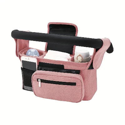 Gestionnaire de poussette pour bébé avec sangle antidérapante et porte-gobelet isolé, sac de poussette pour téléphone portable, adapté à Uppababy,