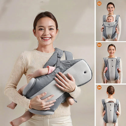 Porte-bébé respirant pour bébés, couverture pour tout-petits, facile à porter, léger, mains libres, sac de transport pour nouveau-né