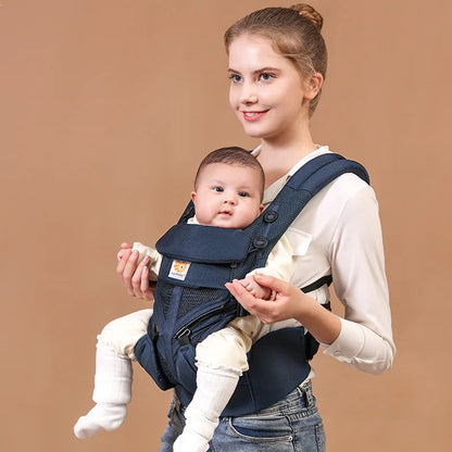 Porte-bébé ergonomique OMNI avec Instructions et boîte, sac à dos pour bébé, landau pour enfant en bas âge, bretelles enveloppantes 360