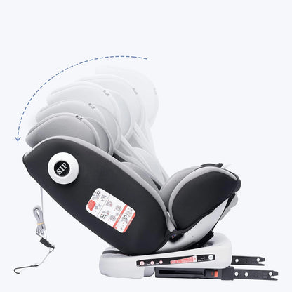 AP02 KL005 Siège auto bébé siège enfant rotatif à 360° avec ISOFIX et position de repos, groupe 0+1/2/3 (9-36 kg/0-12 ans), ceinture de sécurité 5 points, siège auto enfant