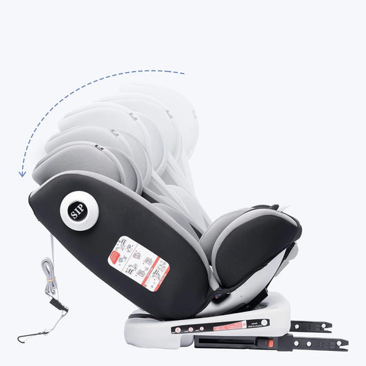 AP02 KL005 Siège auto bébé siège enfant rotatif à 360° avec ISOFIX et position de repos, groupe 0+1/2/3 (9-36 kg/0-12 ans), ceinture de sécurité 5 points, siège auto enfant