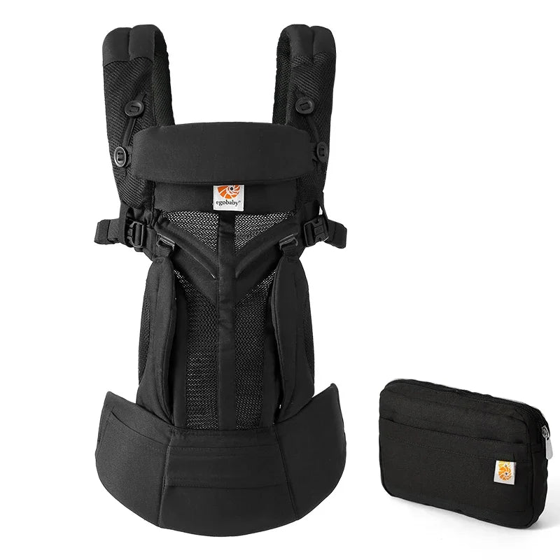 Porte-bébé ergonomique OMNI avec Instructions et boîte, sac à dos pour bébé, landau pour enfant en bas âge, bretelles enveloppantes 360