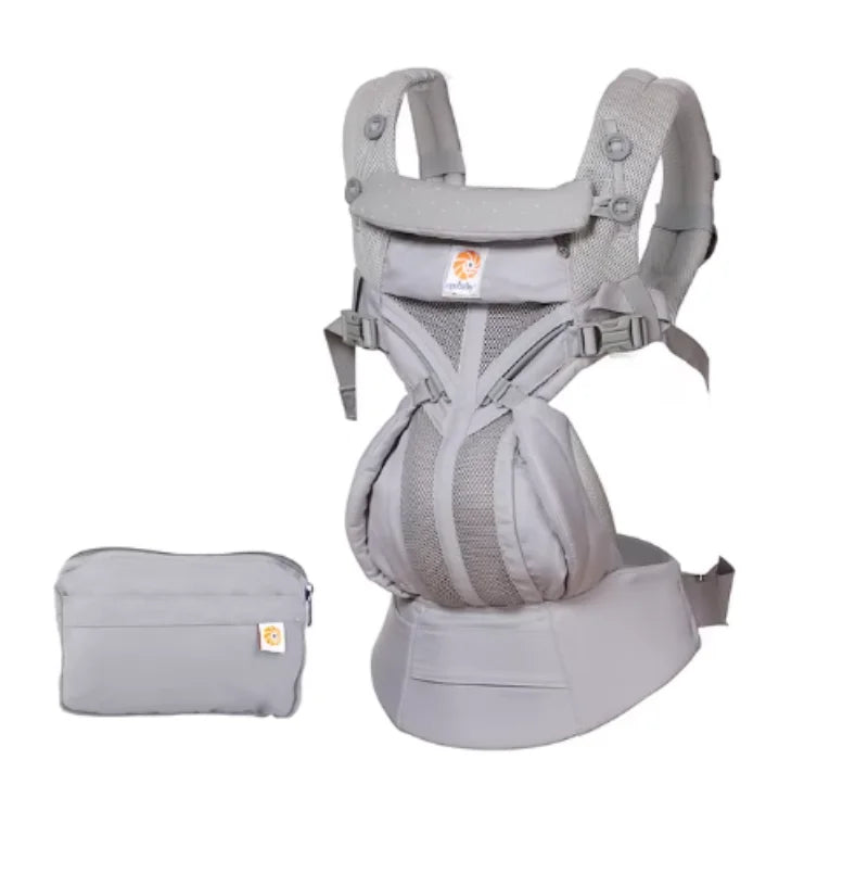 Porte-bébé ergonomique OMNI avec Instructions et boîte, sac à dos pour bébé, landau pour enfant en bas âge, bretelles enveloppantes 360
